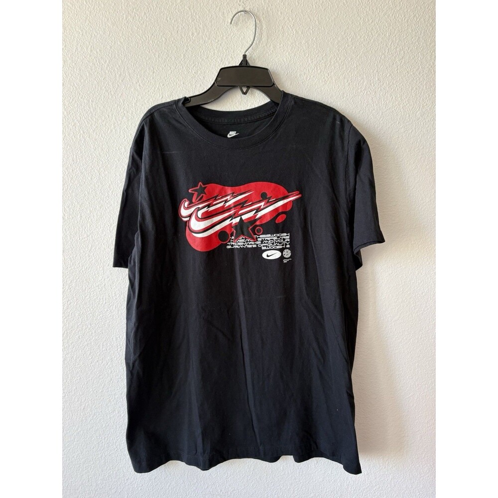 Nike Men’s Double Nike Swoosh Graphic Short Sleeve Tee, Size Large